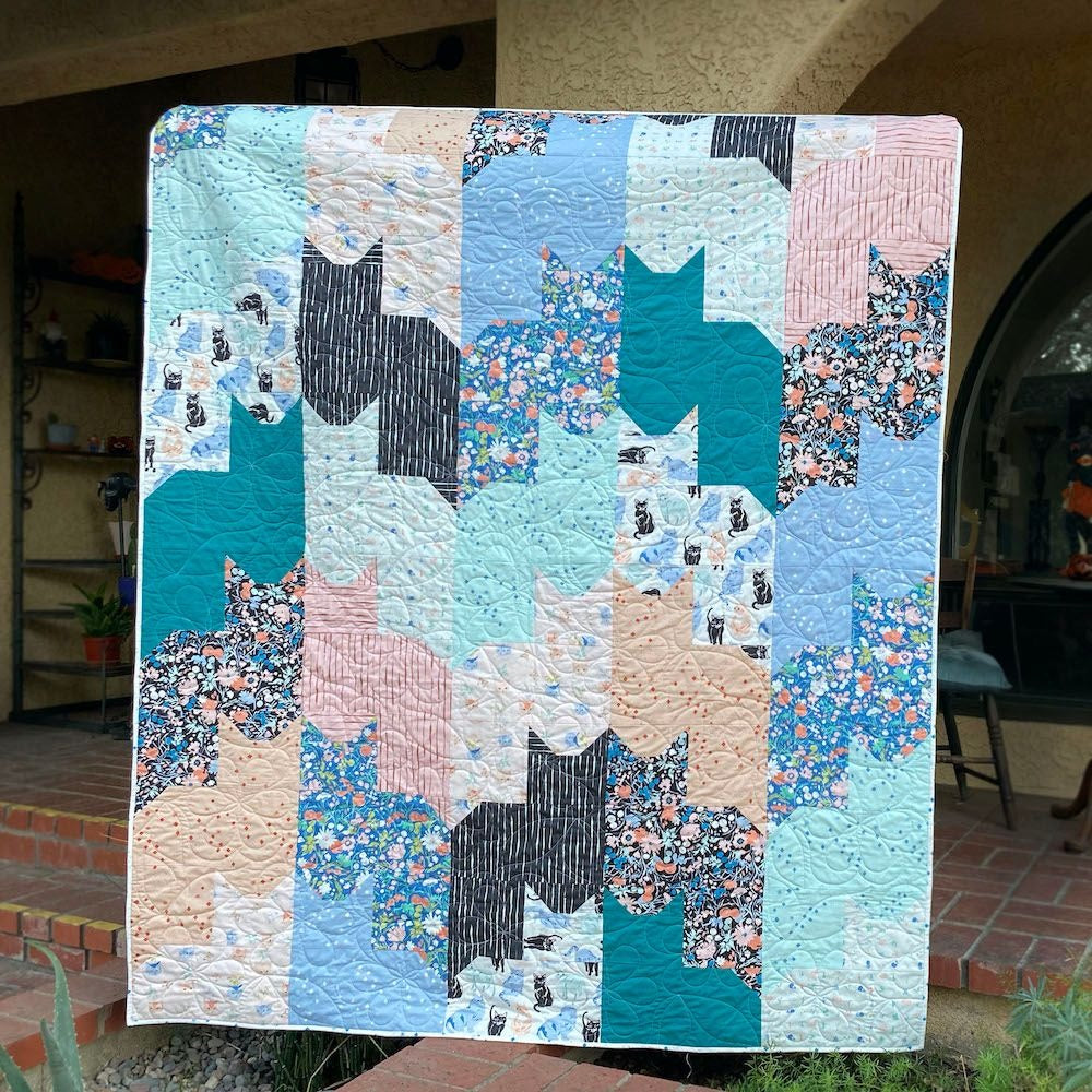 Cats On Cats Quilt By Arleen Hillyer For Birch Fabrics
