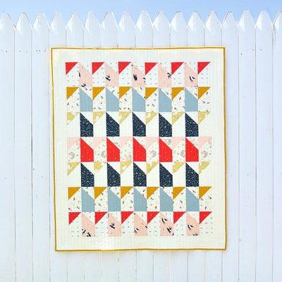 Little Houses Quilt by Suzy Quilts from Birch Fabrics