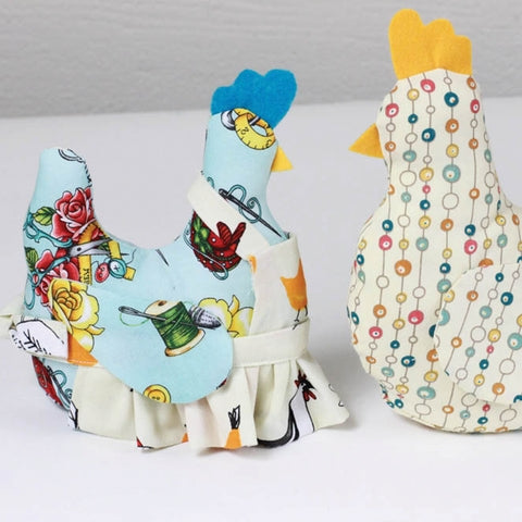 Miss Bobbins the Fabricworm Chicken by Melissa Bailey