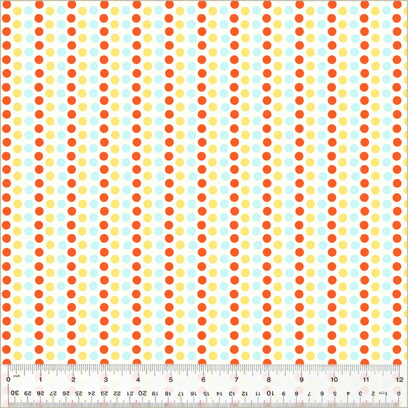 54326D-4 Dots Blue and Yellow