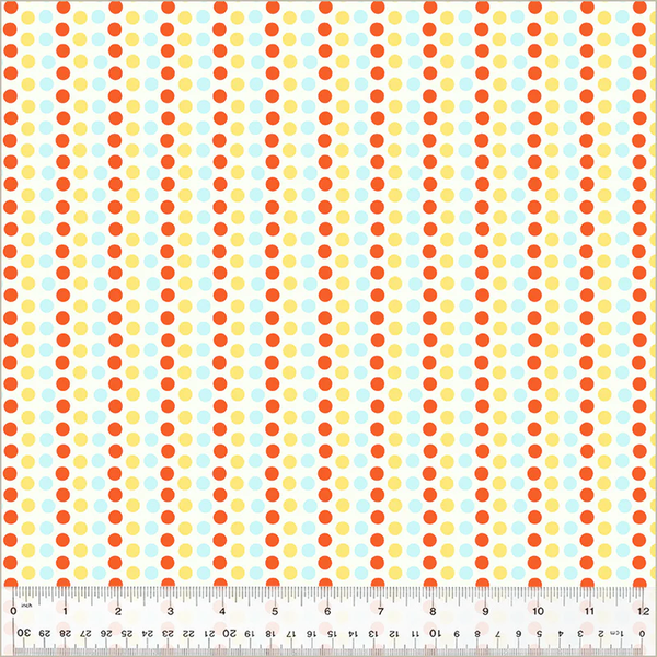 54326D-4 Dots Blue and Yellow
