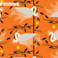 Snowy Egret Barkcloth