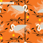 Snowy Egret Barkcloth