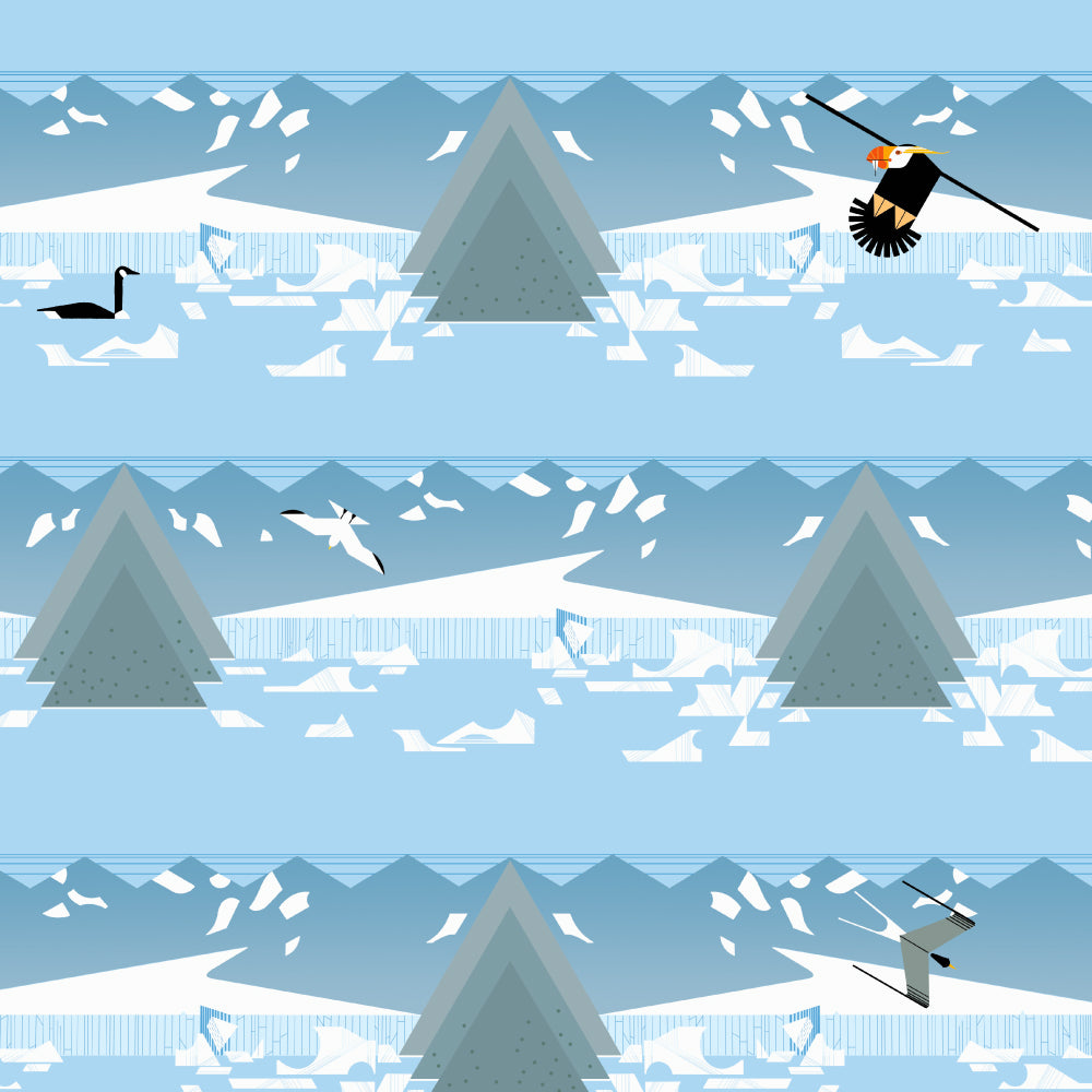 Charley Harper Glacier Bay CH-292-Glacier-Shore