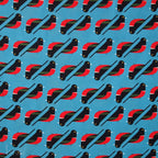 Red Breasted Meadowlark, Discovery Place by Charley Harper for Birch Organic