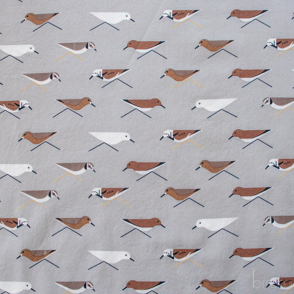 Sanderlings, Charley Harper Coastal Vol. 2 for Birch Organic Fabrics