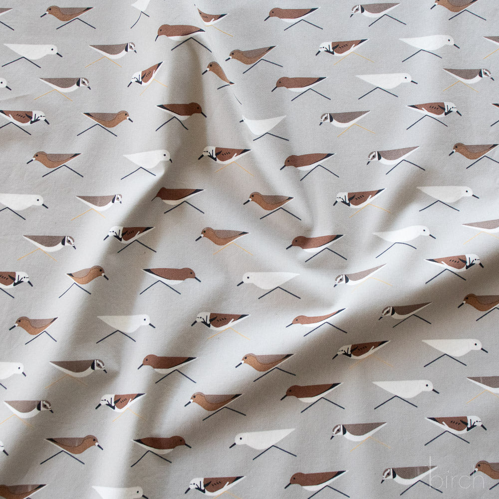 Sanderlings, Charley Harper Coastal Vol. 2 for Birch Organic Fabrics