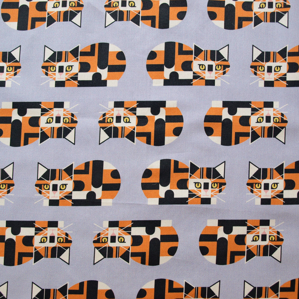 CH-383 Calico Cat Lavender Charley Harper Best Friends-7