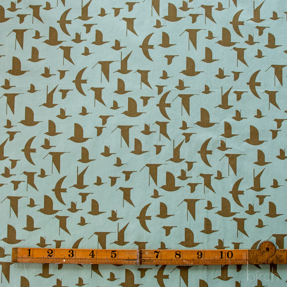 Maritime Birds Seagrass, Charley Harper Coastal Vol. 2 for Birch Organic Fabrics