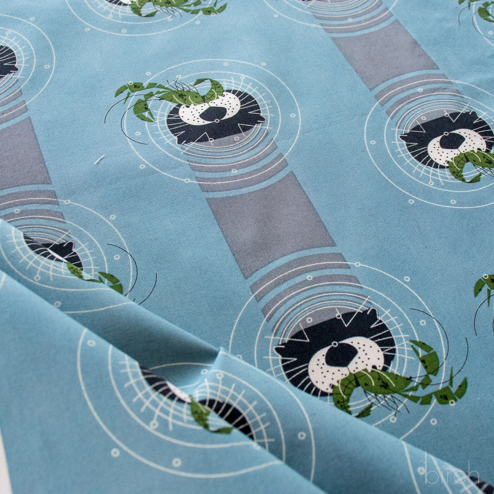Otter vs Crawfish, Charley Harper Coastal Vol. 2 for Birch Organic Fabrics