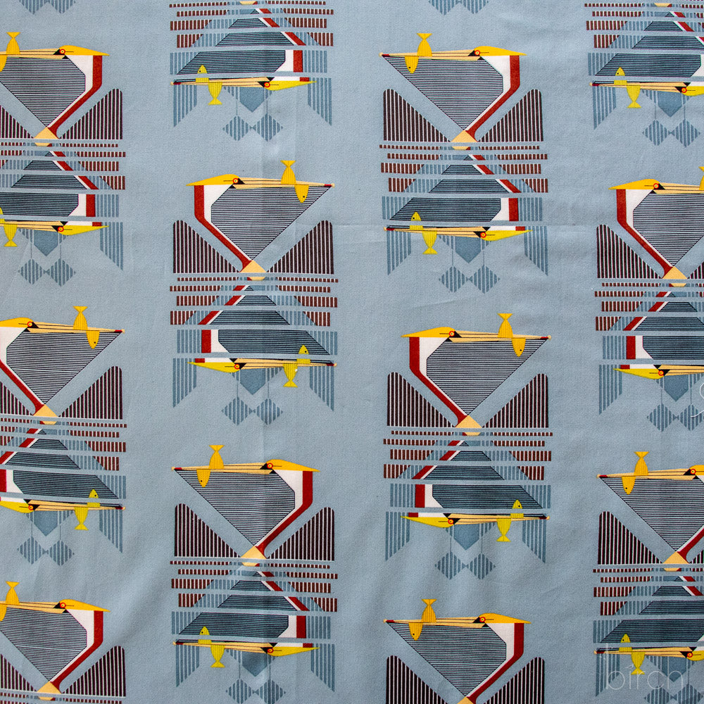 Pelican Reflection, Charley Harper Coastal Vol. 2 for Birch Organic Fabrics