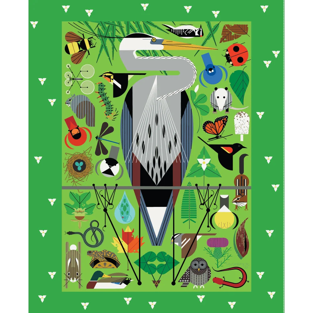 Charley Harper Shaker Lakes - Shaker Lakes Poster Panel