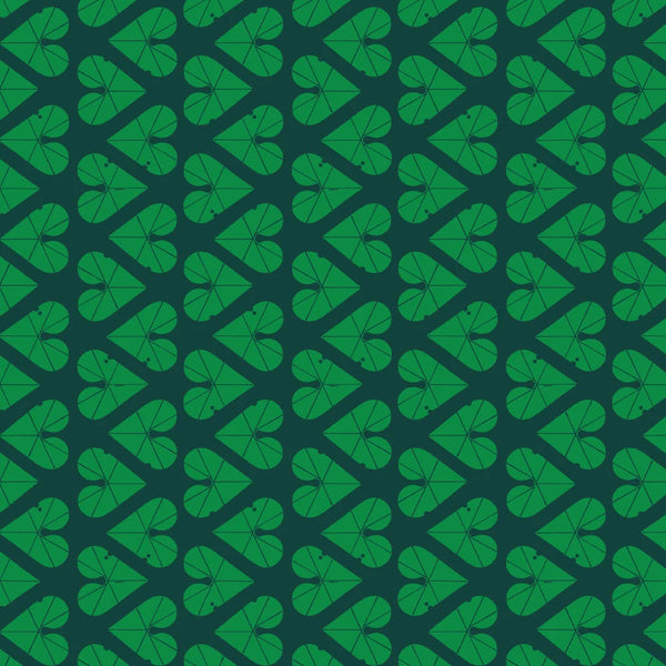 Charley Harper Shaker Lakes - Heart Leaves Green
