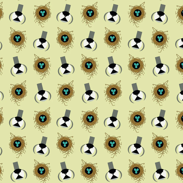Charley Harper Shaker Lakes - Chickadee and Nest