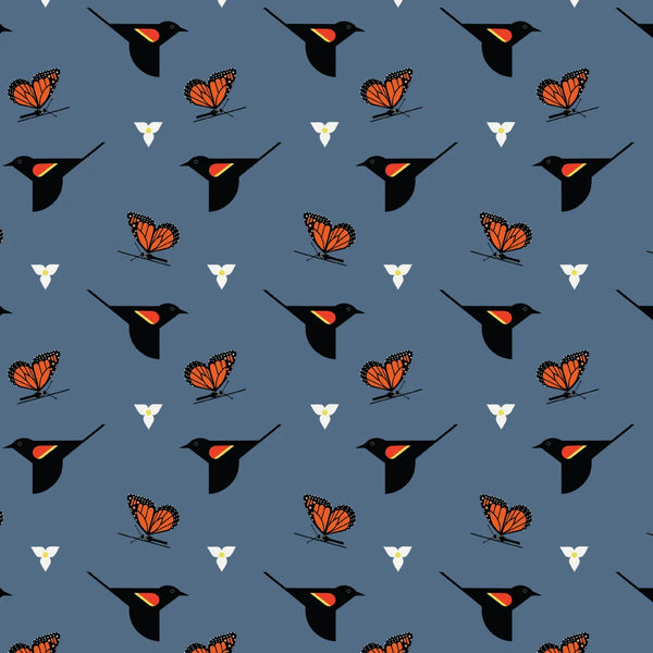Charley Harper Shaker Lakes - Bird and Butterfly