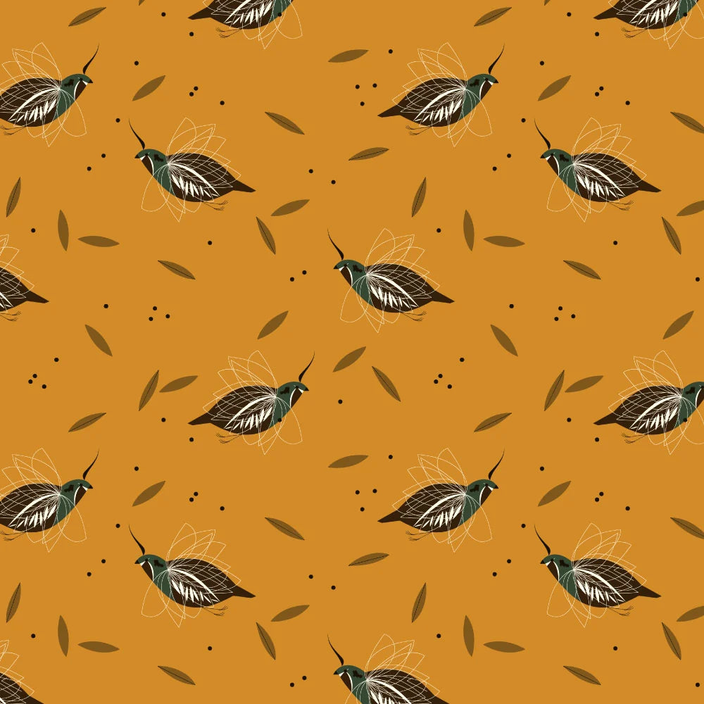 Charley Harper Western Birds - Mini Mountain Quail