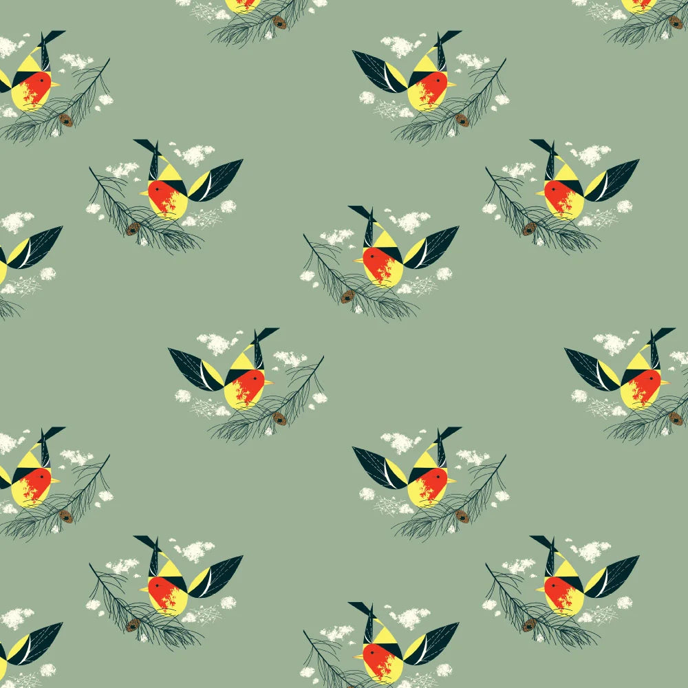Charley Harper Western Birds - Mini Western Tanager