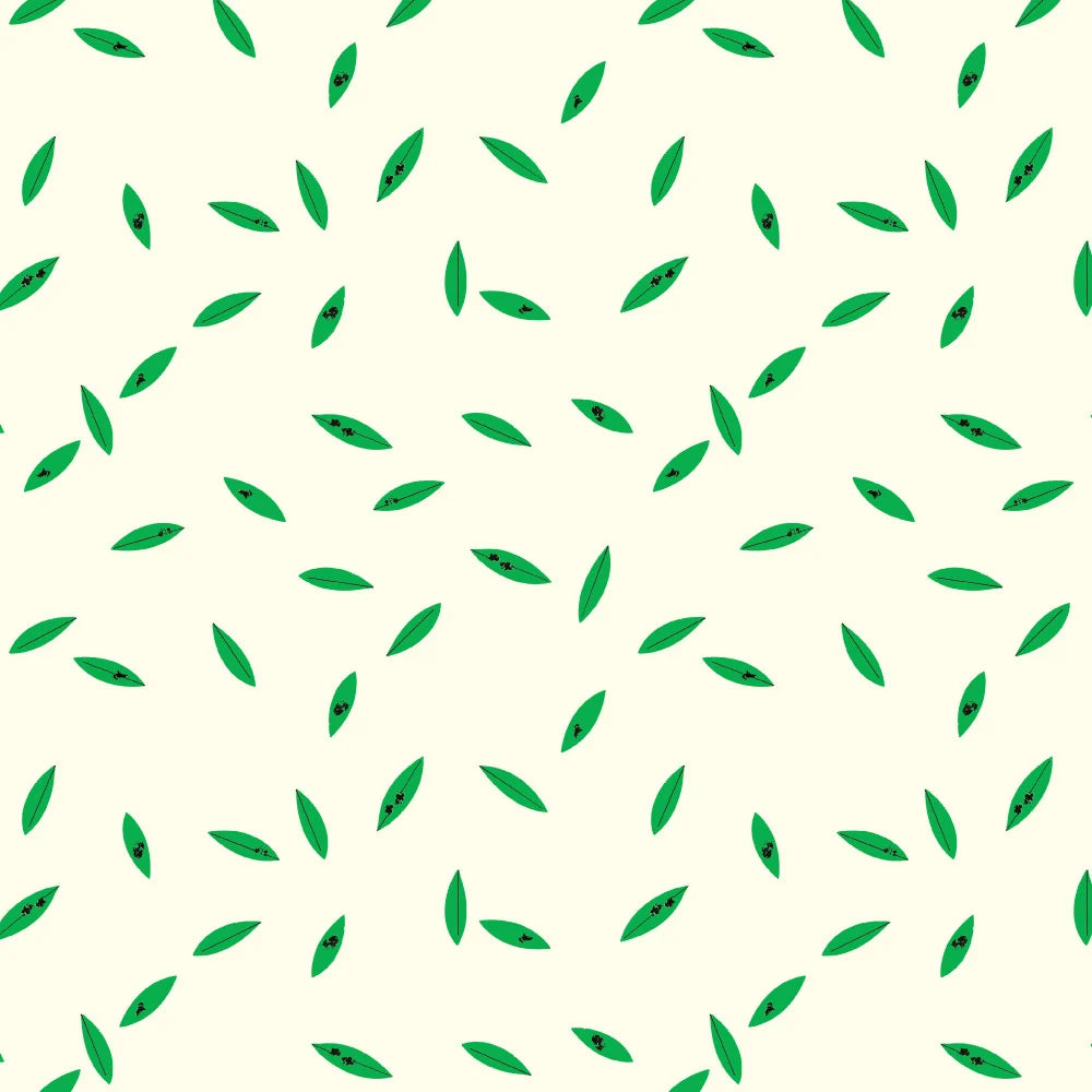 Charley Harper Western Birds - Mini Leaves Cream
