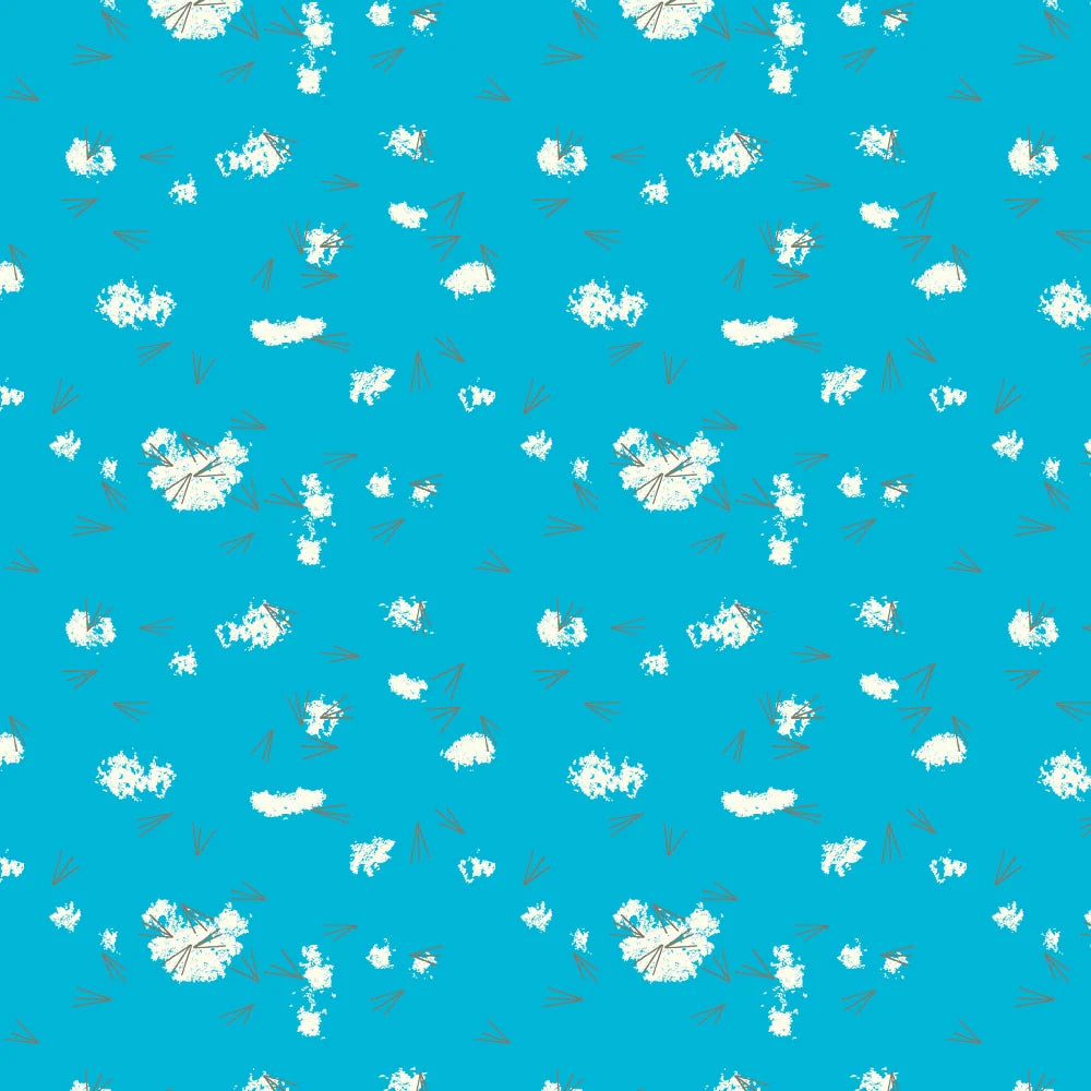 Charley Harper Western Birds - Mini Tracks Blue