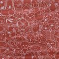Charley Harper End Papers Basic Burnt Brick