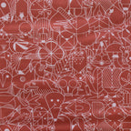 Charley Harper End Papers Basic Burnt Brick