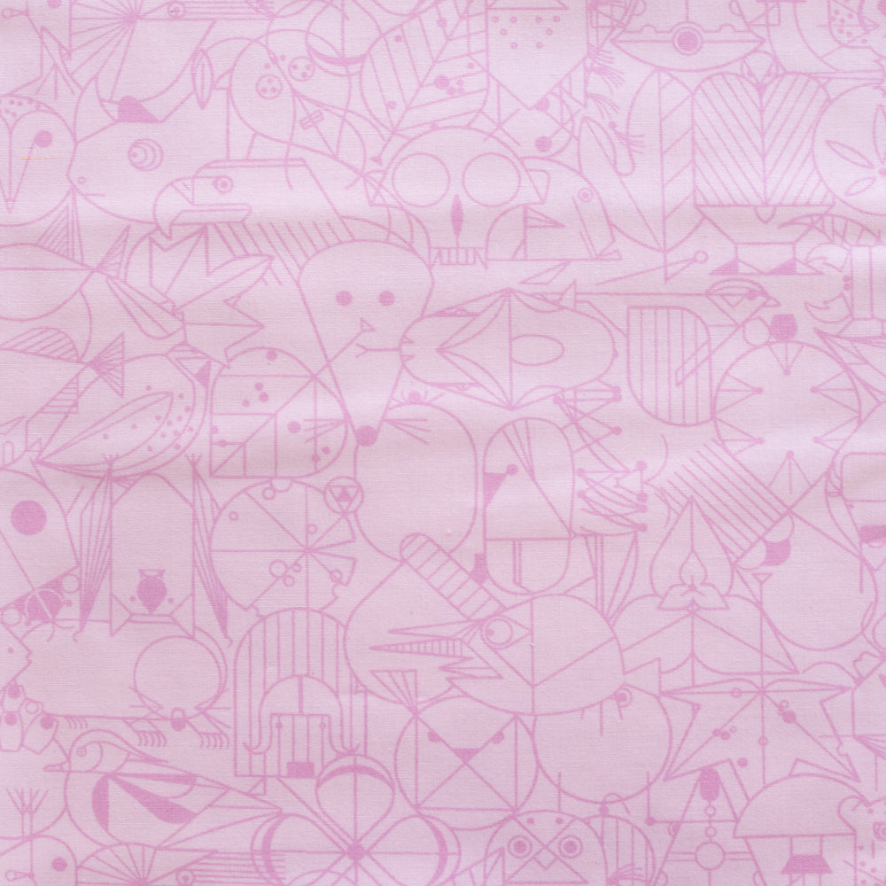 Charley Harper End Papers Basic Cotton Candy