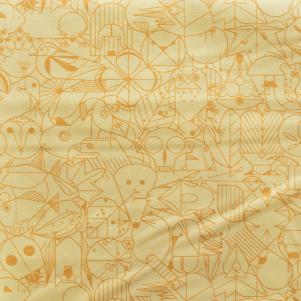 Charley Harper End Papers Basic Golden Meadow
