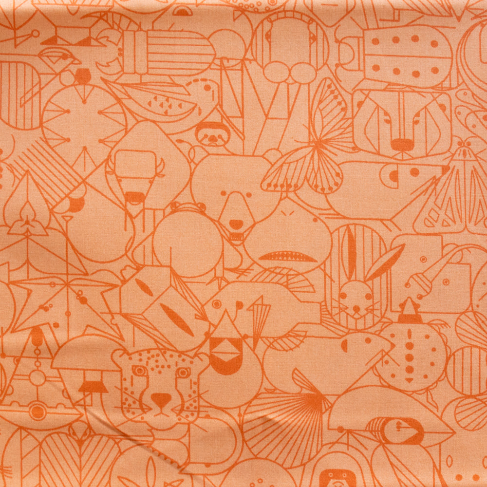 Charley Harper End Papers Basic Pumpkin