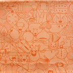 Charley Harper End Papers Basic Pumpkin