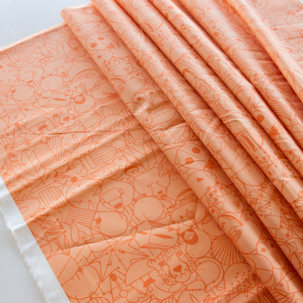 Charley Harper End Papers Basic Pumpkin