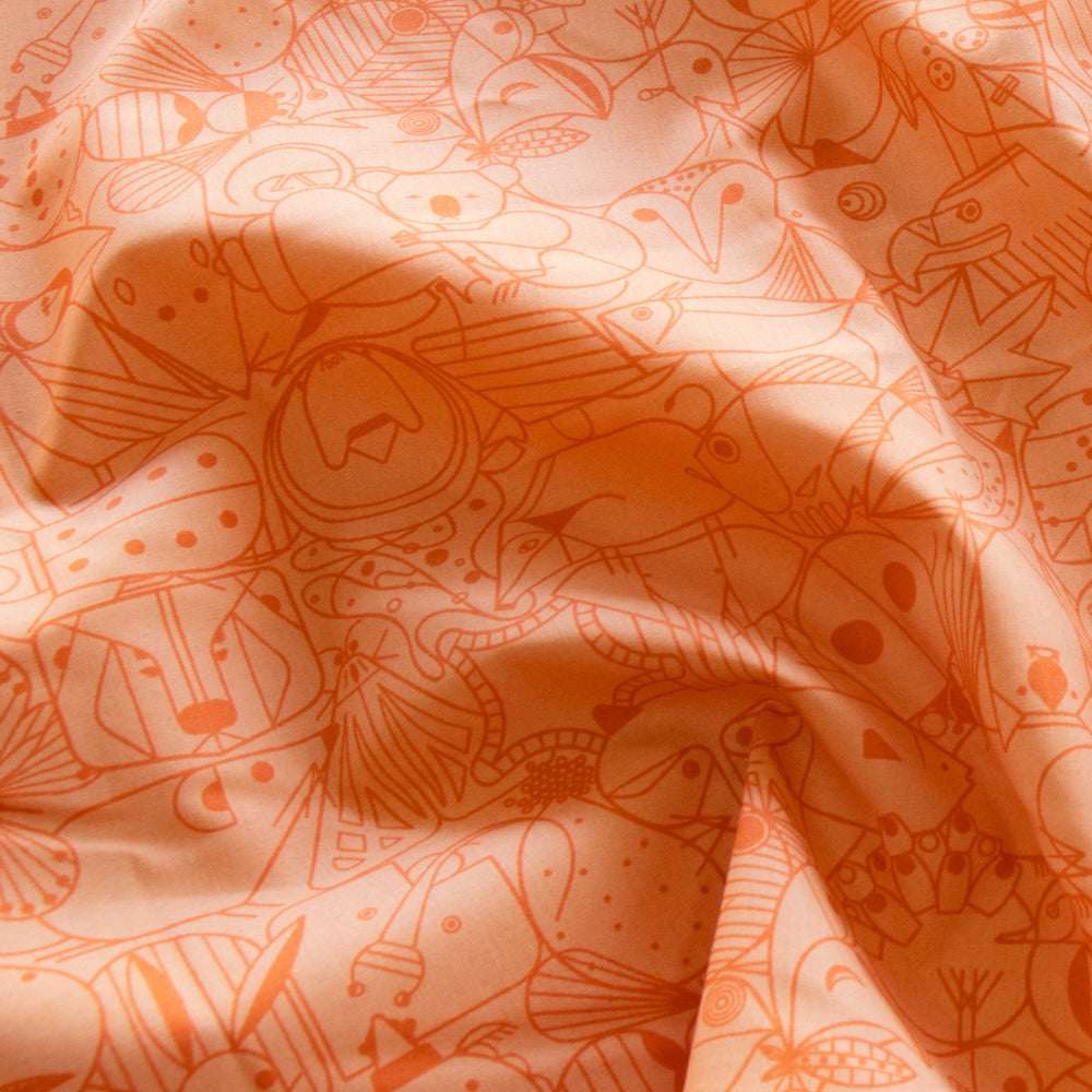 Charley Harper End Papers Basic Pumpkin