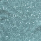 Charley Harper End Papers Basic Seafoam