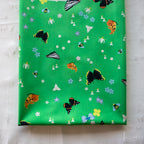 Kaleidoscope of Wonder Green, Charley Harper Woodland Wonder for Birch Organic Fabrics