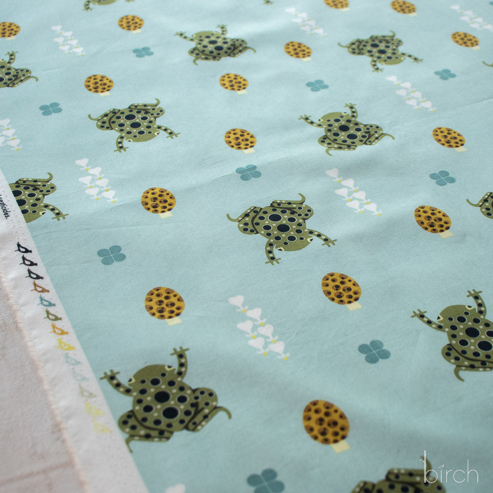 Toad and Shroom Haze, Charley Harper Woodland Wonder for Birch Organic Fabrics