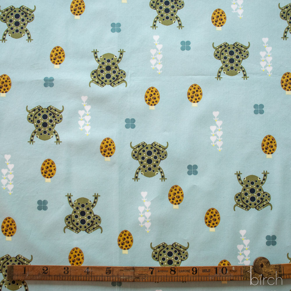 Toad and Shroom Haze, Charley Harper Woodland Wonder for Birch Organic Fabrics