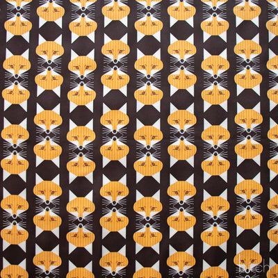 Fox Face Raisin, Charley Harper Woodland Wonder for Birch Organic Fabrics