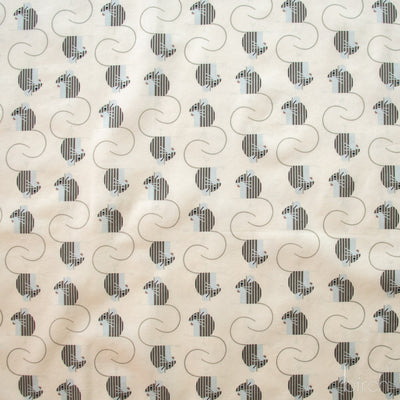 Field Mouse Cream, Charley Harper Woodland Wonder for Birch Organic Fabrics
