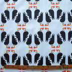 Woodpeckers Blue, Charley Harper Woodland Wonder for Birch Organic Fabrics
