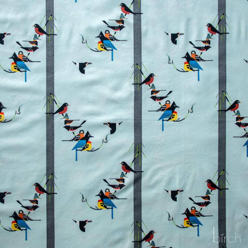 Birds on Pine, Charley Harper Sierra Range