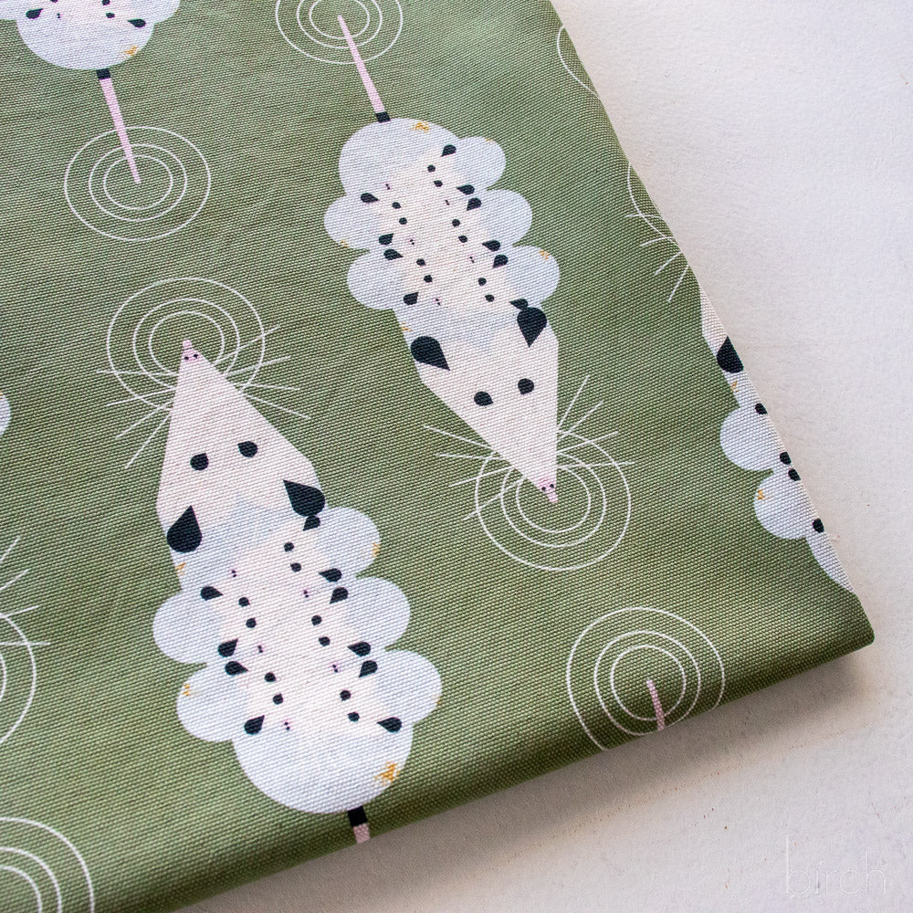 PRE-ORDER NOW, Passel of Possoms Sage Canvas, Charley Harper Iconic Vol. 2 for Birch Organic Fabrics