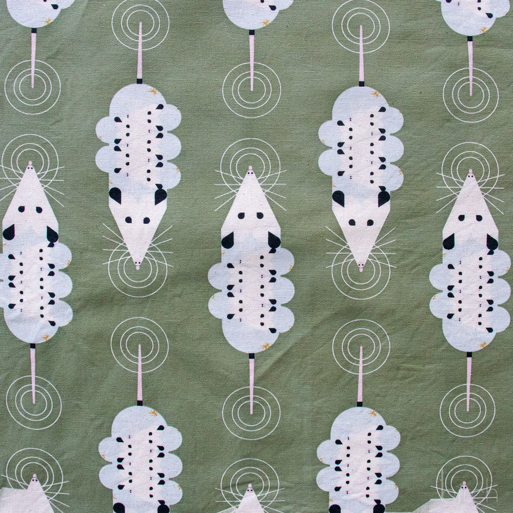 PRE-ORDER NOW, Passel of Possoms Sage Canvas, Charley Harper Iconic Vol. 2 for Birch Organic Fabrics