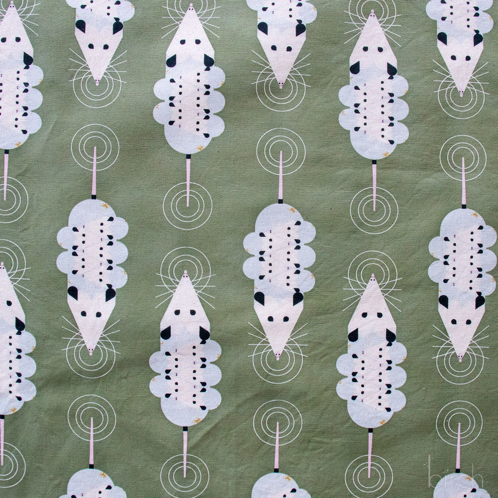 PRE-ORDER NOW, Passel of Possoms Sage Canvas, Charley Harper Iconic Vol. 2 for Birch Organic Fabrics