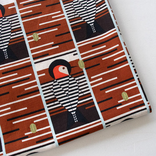 PRE-ORDER NOW, Baffling Belly Barkcloth, Charley Harper Iconic Vol. 2 for Birch Organic Fabrics