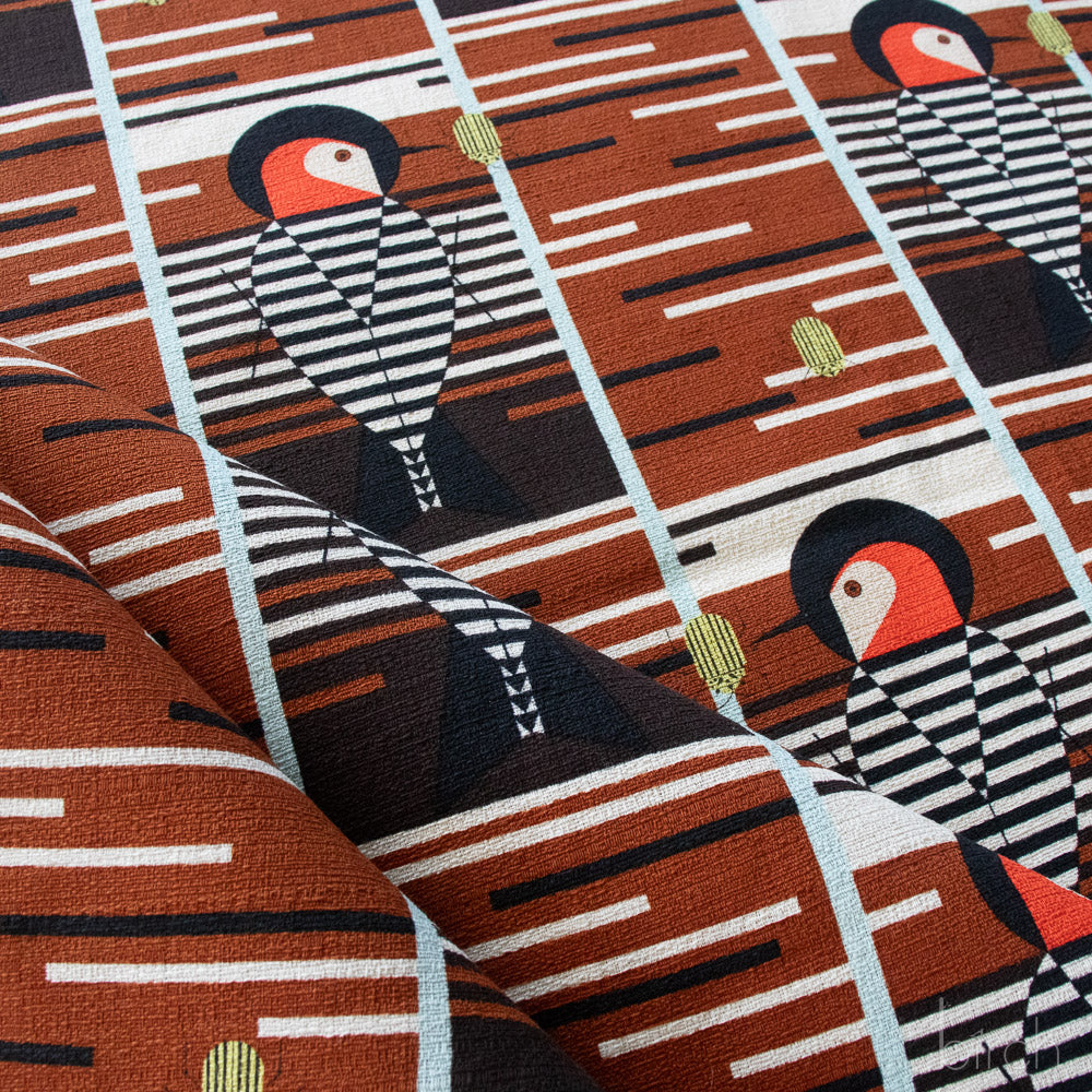 PRE-ORDER NOW, Baffling Belly Barkcloth, Charley Harper Iconic Vol. 2 for Birch Organic Fabrics