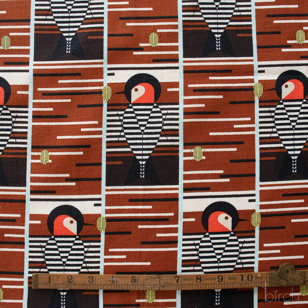 PRE-ORDER NOW, Baffling Belly Barkcloth, Charley Harper Iconic Vol. 2 for Birch Organic Fabrics