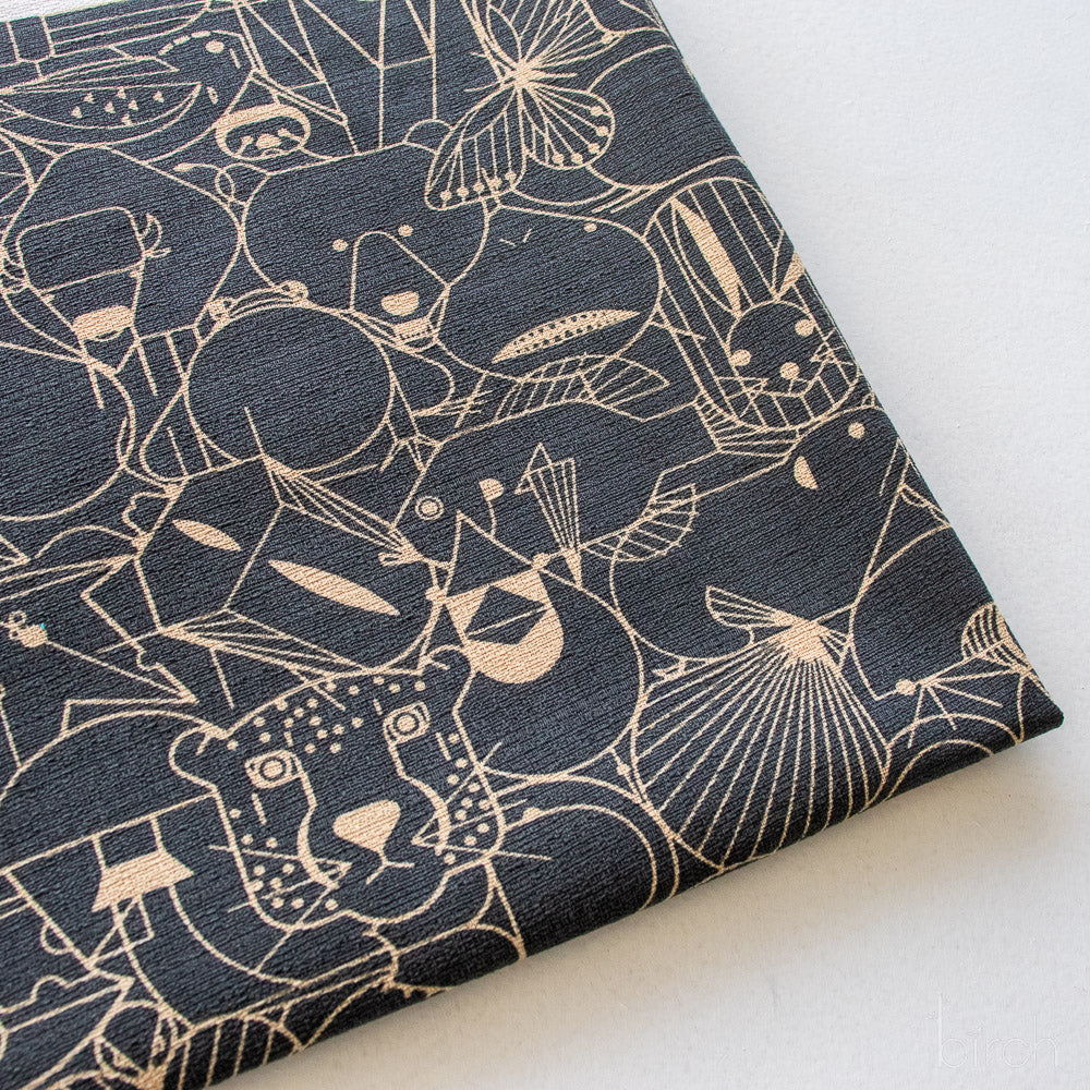 End Papers Basic Cast Iron Barkcloth, Charley Harper Iconic Vol. 2 for Birch Organic Fabrics