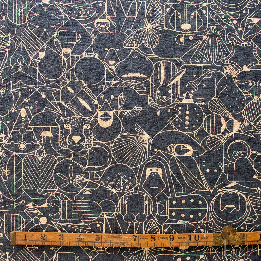 End Papers Basic Cast Iron Barkcloth, Charley Harper Iconic Vol. 2 for Birch Organic Fabrics