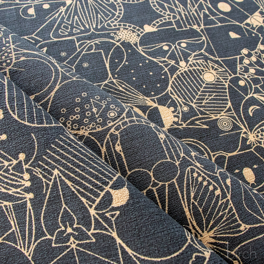 End Papers Basic Cast Iron Barkcloth, Charley Harper Iconic Vol. 2 for Birch Organic Fabrics