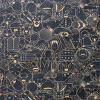 End Papers Basic Cast Iron Barkcloth, Charley Harper Iconic Vol. 2 for Birch Organic Fabrics