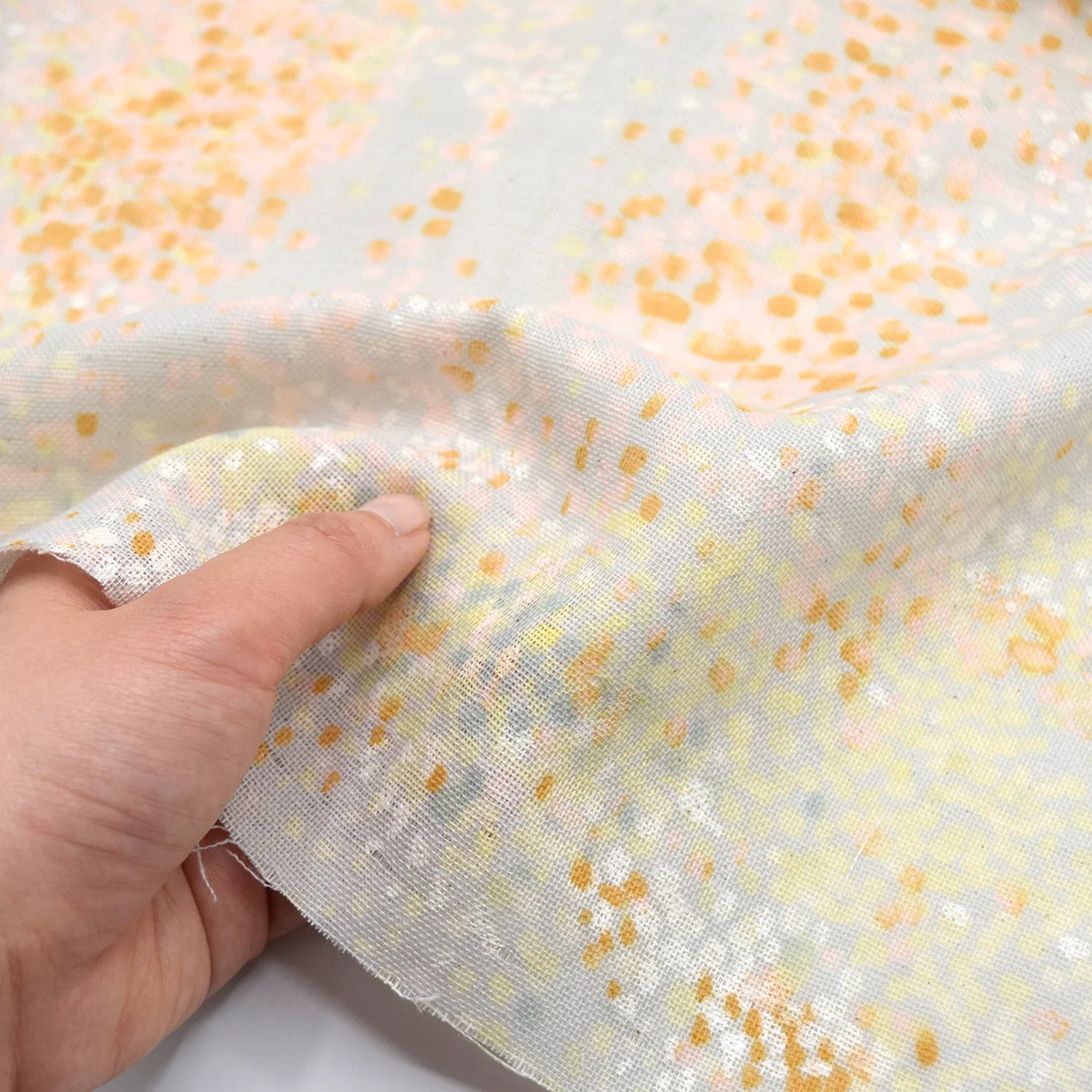 nani IRO Waterfall Cotton Double Gauze - Orange